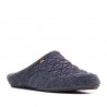 Zapatillas casa Vulladi grises acolchadas abiertas