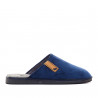 Zapatillas casa Vulladi azules planas abiertas