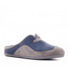 Zapatillas casa Lobo azules con partes grises