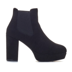 Botins de taló Owel gokayama negres amb taló alt - Querol online