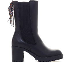 Botins de taló Redlove gabriella negres amb llaç i taló alt - Querol online