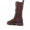 Botas planas Mjus de piel marrones altas