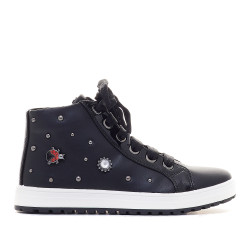 Botines QUETS! negras con mariquita - Querol online