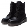 Botines planos Xti 140173 negros militares