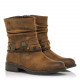 Botins plans Mustang persea taupe 50491 52917 - Querol online