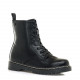 Botines planos Mustang Storm Low de estilo militar de color negro - Querol online