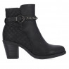 Botins de taló Chika 10 model kurazo negres amb sivella