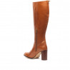 Botas tacón CALMODA de piel marrones de caña alta
