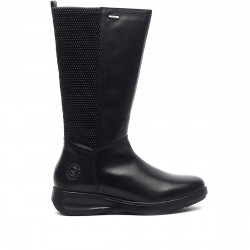 Botes planes Kangaroos negres de pell altes - Querol online