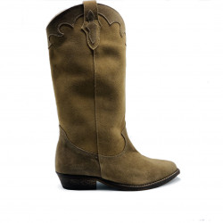 Botas planas Redlove renata marrones tipo campera - Querol online