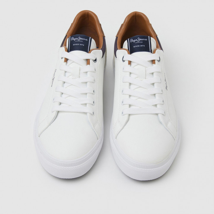 Zapatillas deportivas Pepe Jeans blancas retro kenton - Querol online
