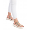 Sandalias planas Xti 141230 con velcro y tiras de varios colores