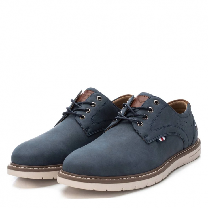 Zapatos sport Refresh 170734 azul con talón de antelina - Querol online