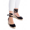 Sandalias cuña Xti 141094 negras con lazo
