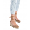 Sandalias cuña Xti 141094 taupe con lazo