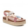 Sandalias plataformas Refresh 170870 en tonos pastel