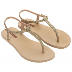 CHANCLAS DE MUJER IPANEMA CLASS BRILHA FEM BEIGE/GOLD - Querol online
