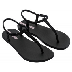 CHANCLAS DE MUJER IPANEMA CLASS BRILHA FEM BLACK - Querol online
