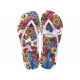 CHANCLAS DE MUJER IPANEMA FRIDA KAHLO WHITE/BLUE/YELLOW - Querol online