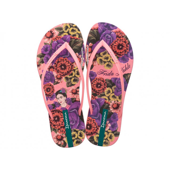 CHANCLAS DE MUJER IPANEMA FRIDA KAHLO PINK/GREEN/YELLOW - Querol online