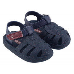 CHANCLAS DE BEBé CARTAGO OSLO SAND BABY BLUE/BURGUNDY - Querol online