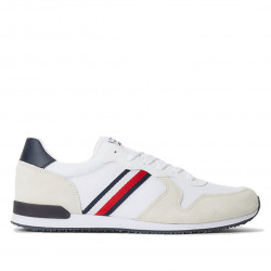 Zapatillas deportivas Tommy Hilfiger Iconic mix runner blancas - Querol online