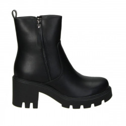 Botines tacón D'Angela con cremallera lateral negros YZS22747 - Querol online