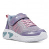 Zapatillas deporte Geox lilas con luces y detalles de mariposa