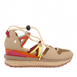 Zapatillas cuña Gioseppo estilo espadrille con cuña y tiras de colores tulare - Querol online