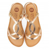 sandàlies Gioseppo pell metal·litzada color platí varzea