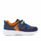 Zapatillas deporte Garvalin azules con detalles naranjas - Querol online