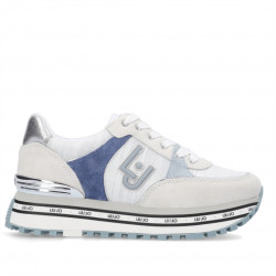 Sabatilles Liu jo blanques amb plataforma de teixit brillant - Querol online