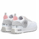 Zapatillas Liu jo blancas y grises con plataforma de nailon brillante - Querol online