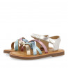 sandalias Gioseppo con tiras metalizadas multicolor simao