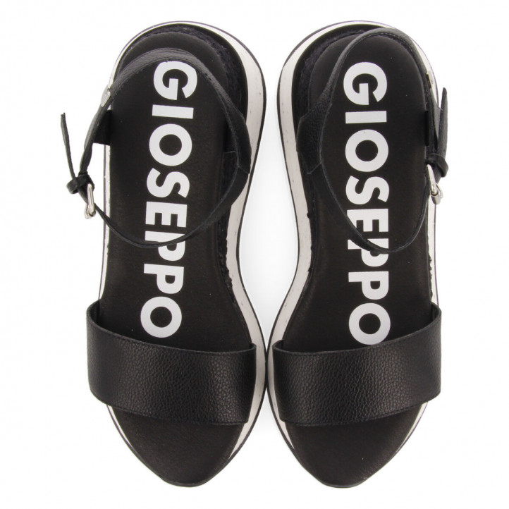 Sandalias cuña Gioseppo con suela dentada y rafia aritzo - Querol online