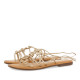 Sandalias planas Gioseppo con tiras finas y detalles de nudos kern - Querol online