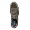 Zapatos sport Geox marrones grisáceas con cordones y suela blanca