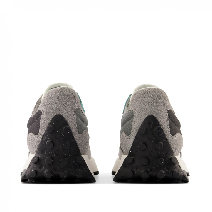 Zapatillas deportivas New Balance 327 grises con azul - Querol online