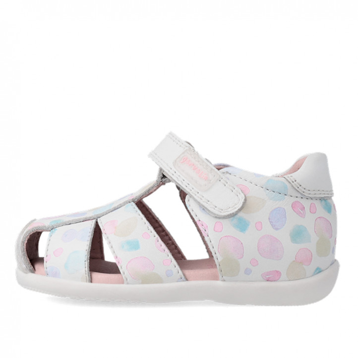 SANDALIAS GARVALIN DE NIñA BLANCO MULTICOLOR 232302C - Querol online