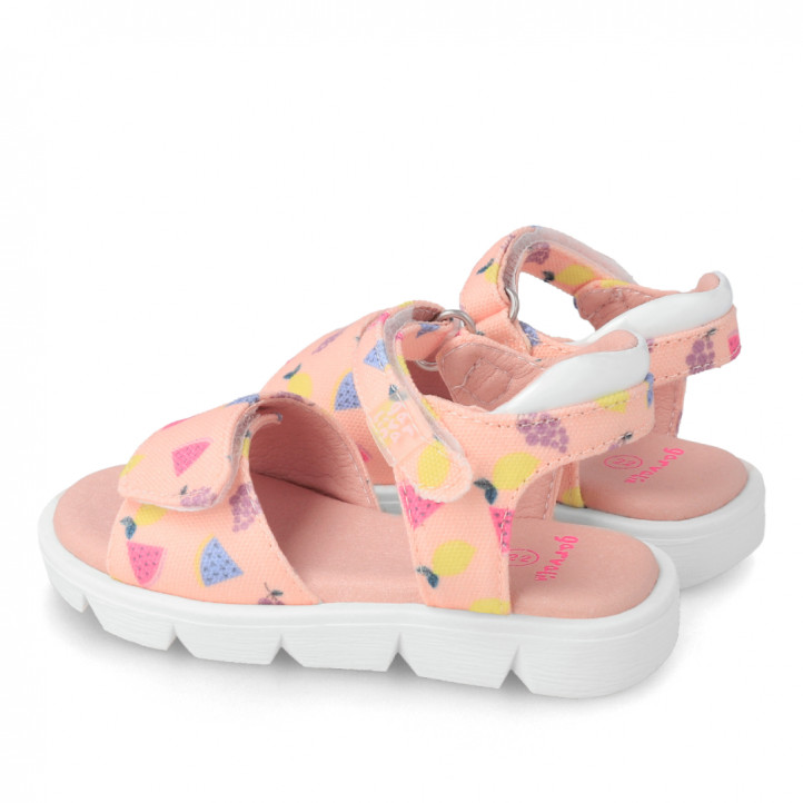 SANDALIAS GARVALIN DE NIñA ROSA SALMON 232336A - Querol online