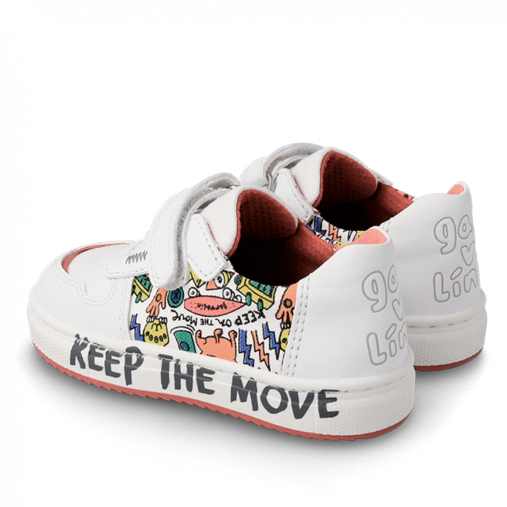 ZAPATILLAS DEPORTE GARVALIN DE NIñO BLANCO 232631B - Querol online