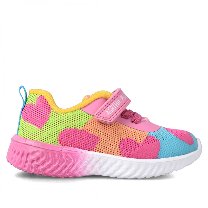 Zapatillas Deporte Agatha Ruiz De La Prada De Niña Rosa/Azul/Naranja  232920a | Querol