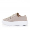 Zapatillas lona Victoria utopía canvas beige
