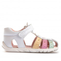 sandalias Pablosky stepeasy blancas cerradas tipo cangrejera - Querol online