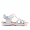 sandàlies Pablosky blanques tancades amb detall arc de Sant Martí
