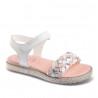 sandàlies Pablosky blanques amb trenat tricolor