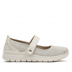 Sabatilles falca Amarpies tipus mercedites beig i daurades amb semitascó i flexibles - Querol online