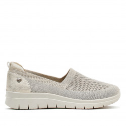 Sabatilles falca Amarpies beig i daurades amb semitascó i flexibles - Querol online