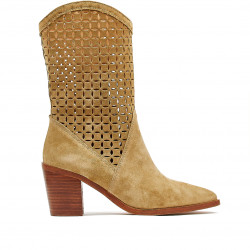 Botes de taló Alpe alina de color tabac - Querol online