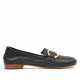 Mocasín Top3 negros con detalle dorado - Querol online